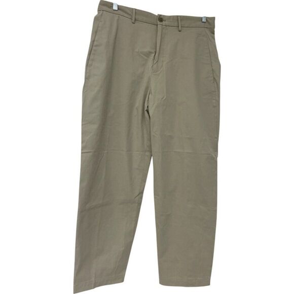 Massimo Dutti Mens Chinos Pants EU 44 US 34 Beige Tan Relaxed Fit 0009/008 NWT - Picture 1 of 7